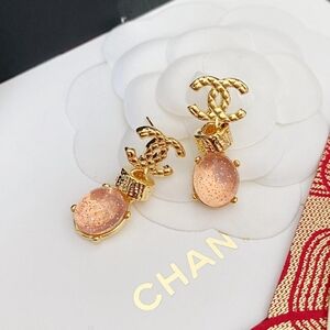 Chanel letter earrings